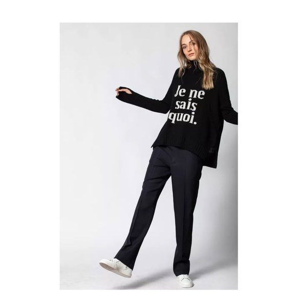 Zadig & Voltaire Alma Je Ne Sais Quoi Merino Wool Sweater - Picture 1 of 5